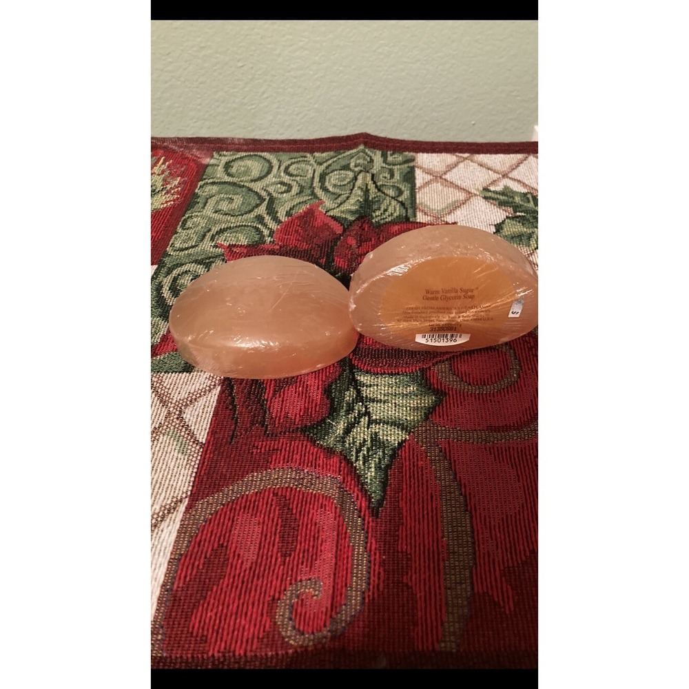 Bath And Body Works Warm Vanilla Sugar Set Of 2 Glycerin Soaps Discontinued
